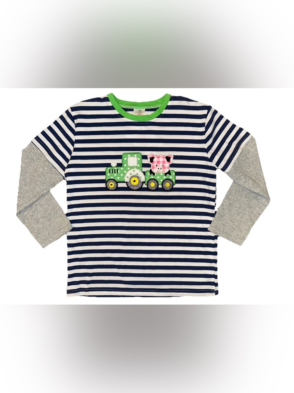 NEW Boutique Tractor Farm Long Sleeve Girls Boys 6/7 Fall Pumpkin Patch Shirt